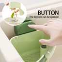 4 x Suction Cup Kitchen Sink Caddy  Triangular Sink Drain Basket & Strainer  Small Corner Sink Trash Catcher for Vegetables, Fruits, Sponges, Soap  Space-Saving Organizer (1, Yellow)