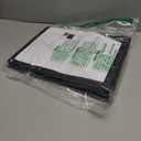 3 Rings Check Binder for End-Stub Deskbook Checks, 3 on a Page, Fit 3 & 9 Holes Check Faux Leather (9.1"x12.5") (Black)