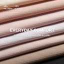 SHARICCA Womens Seamless Thongs No Show Underwear Soft Ribbed Invisible Panties Wave Edge Multi Pack (X-Small, 7p03 - Lightly Colors)