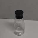 1 Pcs Glass Soy Sauce Dispenser Bottle - 9.6 oz Cruet for Olive Oil, Vinegar, BBQ Kitchen Cooking - Leak-Proof Oil Dispenser with Spout for Kitchen Cooking Barbecue(Black)