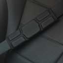 Seat Belt Cover Pad, Cute Kawaii Animal Capybara Seatbelt Covers Soft Seatbelt Cushion, Car Seat Strap Pads Black