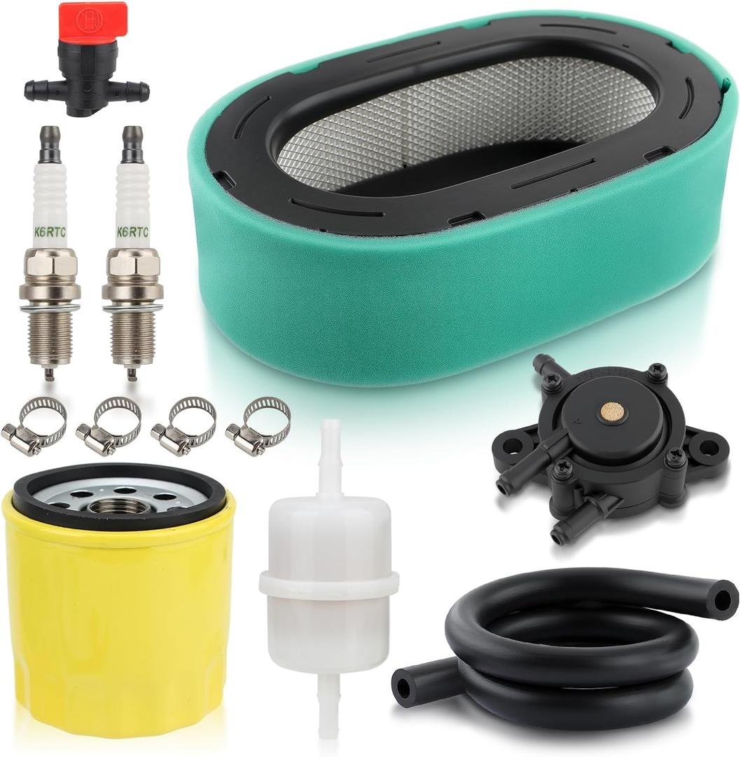32-083-09-S Air Filter Oil Filter Tune Up Kit for Kohler 7000 Series 19HP-26HP Engines KT610 KT620 KT715 KT725 KT730 KT735 KT740 KT745 3208309-S 32-083-10-S 3208310-S Maintenance Kit