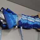7.2' Beach Umbrella with Sand Anchor, Outdoor Portable Beach Umbrella for Sand with Tilt Pole, Carry Bag, Air Vent