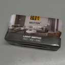 BESTTEN 10 Pack Single Pole Decorator Light Switch with Wallplate, 15A 120/277V, Rocker Paddle Wall Switch, On/Off Interrupter for LED and Other Lamps