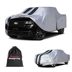 Ford Maverick Truck Cover Custom Fit 2022-2026 Crew Cab Short Bed(4.5') with Door Zipper, 10 Layers Outdoor Heavy Pickup Truck Cover Waterproof All Weather, Wind Dust Sun Protector.