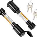 TOPSHINE Black Hitch Pin Lock, 5/8" Dia Trailer Hitch Looking Pin with Keys Keyed Alike for 2 inch Receiver
