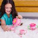 Melissa & Doug Butterfly Tea Set (15 pcs) - Play Food Accessories