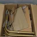 Set of 2 Luggage Rack for Guest Room, Folding Suitcase Stand with Shoe Shelf, Easy Assembly, Portable, Hold up to 110 lb, Gold