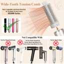 Wide-Tooth Tension Comb Attachment for Shark FlexStyle, Stronger Tension and Rotatable Barrel Comb with Precise Airflow Control to Stretching, Fast Drying, Straightening for Wavy Curly Coily