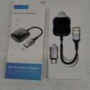 Wireless CarPlay Adapter for Apple CarPlay, Easy to Upgrade Wired CarPlay to Wireless, Instant Connectivity, Super Mini Car Play Dongle for iPhone Fit for Cars with Built-in CarPlay