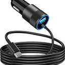 Apple MFi CertifiediPhone 16 Car Charger Fast Charging, Braveridge 4.8A USB Car Power Cigarette Lighter USB-C Car Charger with 6FT Type-C Cable for iPhone 16/16 Pro/16 Plus/16 Pro Max/15/15 Pro/iPad