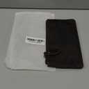 Mens Genuine Leather Long Wallet Bifold Long Wallet Zipper Wallet (Dark Brown)