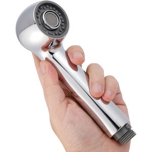 Hibbent Pull Out Sink Sprayer Head Replacement, 2 Function Kitchen Sink Faucet Head, G1/2 or 13/16 Inch Thread Faucet Head Kitchen Tap Sprayer Spout, Chrome