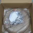 BISAMIYA Modern LED 12.6 Inch Semi Flush Mount Ceiling Light, Adjustable Angle Ceiling Light Fixture, Brass Accent, 3000K/Warm White/18W, for Hallway, Entryway, Kitchen (Brown)