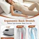 Triple Fusion Back Massager with Heat, Vibration & Air Traction | Electric Air Traction Technology;Lower Back Massage;Lumbar Support Pillow for Office Chair and Home ,Recliner Use
