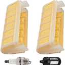 MS250 Air Filter for Stihl 021 023 025 MS210 MS230 MS250C MS210C MS230C MS 250 230 210 Chainsaw Parts, Pack of 2, Replace 1123 120 1613, 1123 120 1612