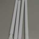 AIZESI Spring Tension Rods Adjustable Tension Curtain Rod Small Tension Rod No Drilling Expandable Spring Loaded Curtain Tension Rod?White,45" to 77"-1Pcs)