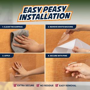 12 Pack Cat Scratch Furniture Protector Sheets – Clear Couch & Sofa Guard from Cat Claws – Easy Apply, Removable, with Twist Pins (6 XL + 6 Large)