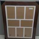 13x17 Picture Frame Display 8 opening 4X6 Picture Frame Collage,Multi Photo Frame with Mat,Plexiglass,Wall or Tabletop Decor,Walnut Wood Grain