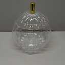 2 Gallon Pumpkin Glass Drink Dispenser with Stand Thanksgiving Pumpkin Shaped Beverage Dispenser with Spigot Clear Juice Alcohol Cocktail Tea Dispenser for Halloween Fall Party Decorations