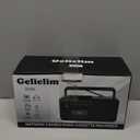 Gelielim Cassette Tape Player Bluetooth Boombox, Cassette Player AM/FM/SW Radio Stereo, Tape Player/Recorder with 8W Speaker and Earphone Jack, USB/TF Card Player, AC Powered or Battery Operated