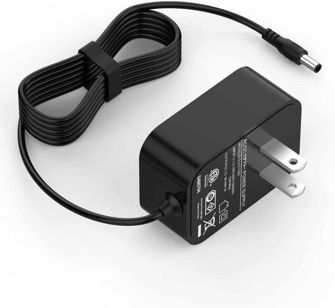 WUKUR 9V AC Adapter AD-5 Compatible with Casio Keyboard Power Cord Compatible with Casio Keyboard AD-5 AD-5MU CTK-2100 CTK-800 CTK-700 CTK-710 CTK-720 CTK-480 CTK-650 WK-200 LK-100 (5.9Ft Long)