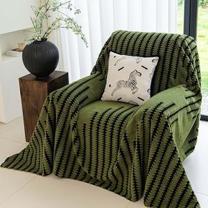 Yajue Non Slip Couch Covers for Cushion Couch Sofa, Pet Friendly Sofa Covers Washable, Heavy Duty Scratch Resistant Furniture Cover for Dogs, 71" x 91", Green