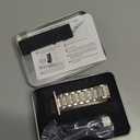 Bling Bands Compatible with Apple Watch Band 42mm/41mm/40mm/38mm Iwatch Series 11/10/9/8/7/6/SE/5/4/3/2/1, Women Metal Rhinestone Dressy Replacement Wristband, Starlight