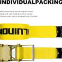 4 inch Ratchet Straps 30ft Heavy Duty with Flat Hook for Flatbed Trailer Winch Strap 4 inch Flatbed Straps Ratcheting Yellow 1 Pack