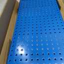 TORACK 3 PCS Metal Pegboard Panels(12x24 inch) for Wall Garage Utility Tools Storage Pegboard for Workbench, Modular Peg Board Tool Organizer Board Kit(Pack of 3, Blue)