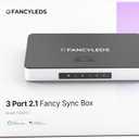 New RGBW 3 HDMI 2.1 Fancy Sync Box with 3 HDMI Ports, 4K 120Hz, HDR (for 56" to 65" TVs)