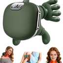 Shoulder and Neck Massager with Heat, 4D Bionic Heated Neck Massage with Fingers Simulates a Real Palm Massage for Pain Relief Deep Tissue, Relaxation Muscle Tension, Ideal Gift for Men Women (Bottle Green)