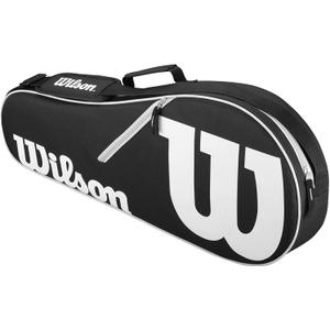 WILSON WRZ601403 Advantage II Tennis Bag, Black/White
