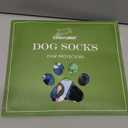 EXPAWLORER Anti-Slip Dog Socks-Double Sides Grips Traction Control on Hardwood Floor,Dog Shoes for Hot/Cold Pavement,Best Paw Protector,Prevents Licking,for Puppy Small Medium Large Senior Dogs (Blue)