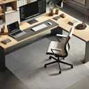 Azadx Chair Mat for Carpet 60"x 48" Large Office Chair Mat for Carpeted Floors, Carpet Protector Floor Mats on Low Pile Carpets Easy Glide Rolling Plastic Desk Computer Chairs Mats for Home
