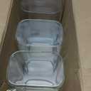 D2scrma 71oz Rectangle Airtight Glass Storage Containers with Bamboo Lids (Set of 4), Square Food Storage Jar, Pantry Organizers for Sugar, Flour, Spaghetti and Coffee beans (with Black Lable)