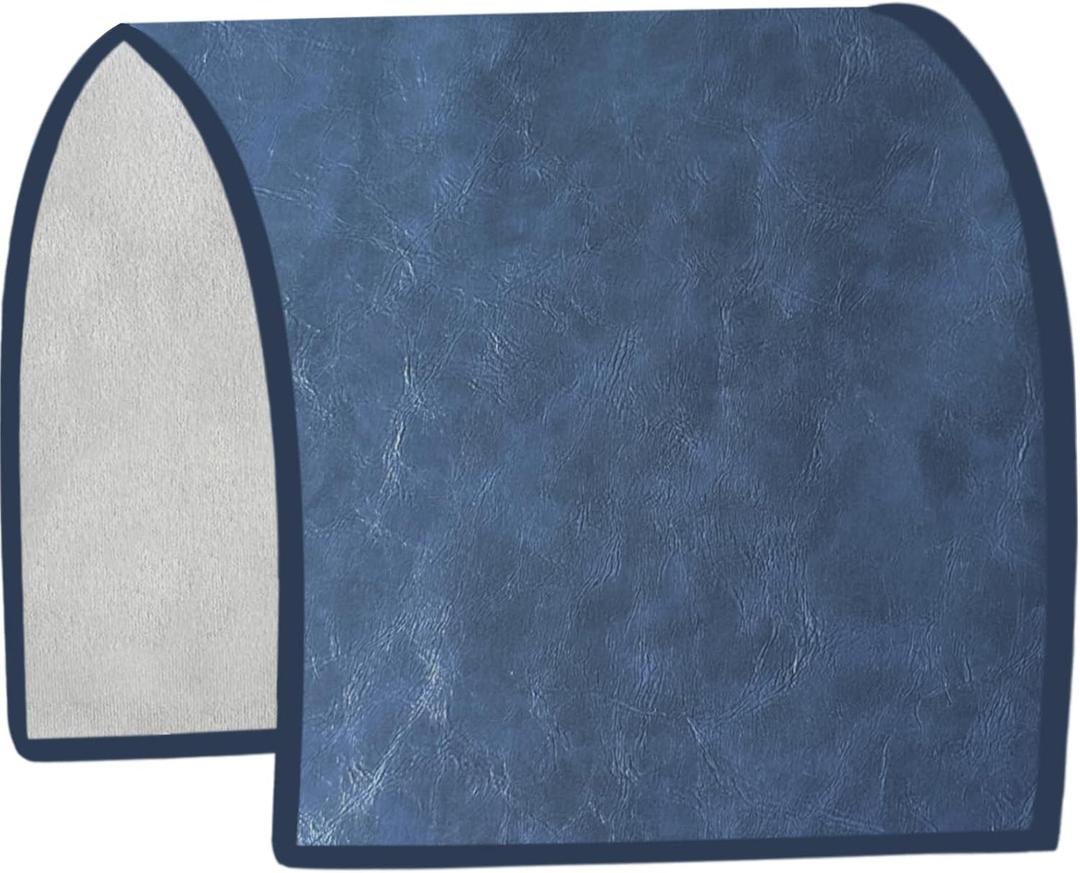 Ntomtuex Faux Leather Couch Arm Cover PU Armrest Slipcover Waterproof Armrest Covers for Sofa Recliner Chair Arm Protectors for Pets Set of 2 Dark Blue