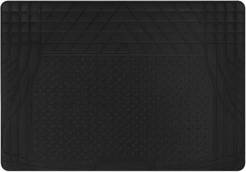 KPFILEH Car Cargo Liner, All Weather Heavy Duty Trunk Liner, AntiSlip Trimmable Floor Mat, Universal Automotive Trunk Protection Mat for Cars, SUVs, Trucks (Black)