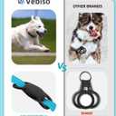 GPS Tracker for Dogs (1 Pack), Mini GPS Cat Tracker, Smart Pet Activity Tracker (iOS Only), No Monthly Fee, Compatible with Apple Find My, Anti-Lost, Finder Tag for Vehicles/Pets/Items/Kids