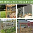 Tongmo 24" x 100' Hardware Cloth, 1inch Mesh Galvanized Chicken Wire Fence, 19 Gauge Welded Wire Roll,Garden Fence, Poultry Netting for Rabbit/Duck/Chicken Coop