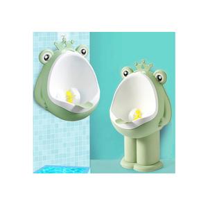 Frog Pee Training,Potty Training Urinal for Boys Kids Toddler Standing Urinal WallMounted Toilet with Funny Aiming Target,Green