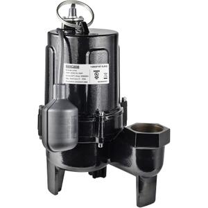 WASSERMANN 3/4 HP Sewage Pump 2 inch Discharge with Auto Float Switch, 115V 7200 GPH Cast Iron Submersible Sewer Pump, Sump Pump for Basement Sump Basin Sewer Well 2" NPT Discharge with 10 FT Cable