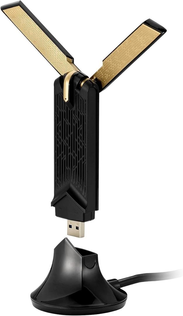 ASUS WiFi 6 AX1800 USB WiFi Adapter (USB-AX56) - Dual Band WiFi 6 Client, 2x2 Support, Gaming & Streaming, Plug-and-Play, WPA3 Network Security, MU-MIMO, Beamforming