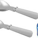 LOWOAH Replacement Spoon Compatible with Thermos Funtainer 10oz Food Jar, Stainless Steel Spoon, Dishwasher Safe (2 spoons)