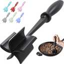 Meat Chopper, Hamburger Grinder, Premium Heat Resistant Smasher for Ground Beef, Burger Grinder Nylon Potato Mix Tool, Meat & Poultry Tenderizers-Black (1 Pack)