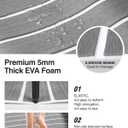 WOOWAVE EVA Foam Boat Flooring Decking Sheet Marine Mat Non-Slip and Self-Adhesive Flooring for Motorboat RV Yacht Kayak Swimming Pool Sea Deck Pad, 94.5x31.5 inch (Teak Diamond)