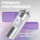 14995761 Run Capacitor 60+5 uF 370VAC | Compatible with Coleman RV Air Conditioner Motor | for Dehumidifiers, Washers, Dishwashers | 1499-5761 60 MFD Round Motor Start Capacitor