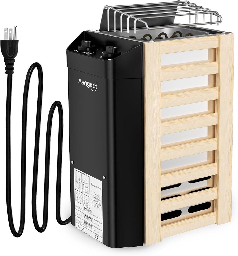 2KW 110V Sauna Heater with Plug, Electric Sauna Heater, 3h Timer for Small Sauna Rooms (100 Cu.Ft.), Fast Heating, No Wiring Needed 2KW 110V Sauna Heater with Plug, Electric Sauna Heater, 3h Timer for Small Sauna Rooms (100 Cu.Ft.), Fast Heating, No Wiring Needed