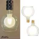 SD LUX Large Globe G40 Vintage LED Light Bulb 8W 1000LM(Equl.100W), Dimmable Oversized Giant Decorative Edison Bulb for Pedant Lighting or Floor Lamp, E26 Soft White 3000k, 2 Pack (Frosted, 2 Pack)