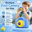 Kids Camera for Boys Girls Age 3-9, Toddler Digital Camera with 32GB SD Card, 1080P Video, Games & Filters, Shockproof First Camera Toy, Birthday for 3 4 5 6 7 8 9 Year Old